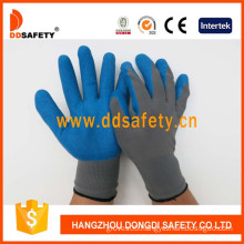 Grey Nylon with Blue Latex Glove-Dnl116